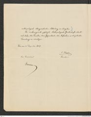 k.k. naturhistorisches Hofmuseum, Intendanzakten 1885-1896 (Hauer), Aktenzahl Z.4/1889, Seite 2